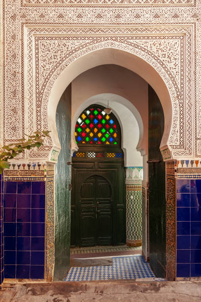 istock Door of a mosque in marrakesh, Morocco. 1283756536