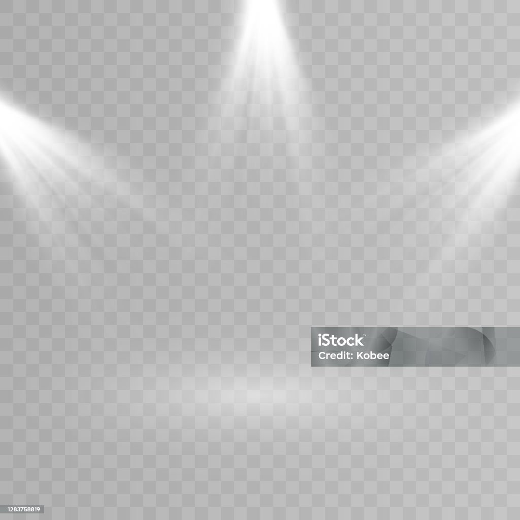 Vector Light Source Studio Lighting Spotlight Isolated Light Source On ...