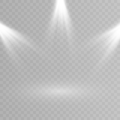 Vector Light Source Vector Light Source Studio Lighting Spotlight Isolated Light Source On ...