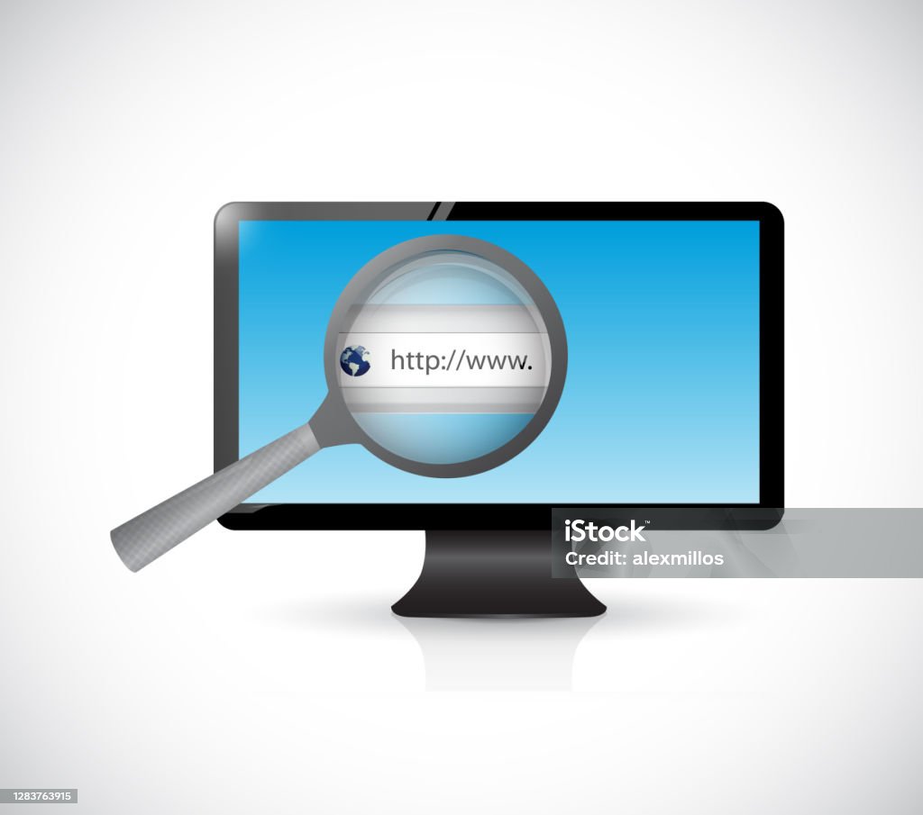 Computer Screen Search Bar Online Illustration Stock Illustration ...