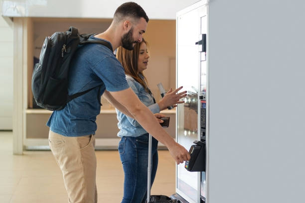 istock Young couple at the Airport 1283767609
