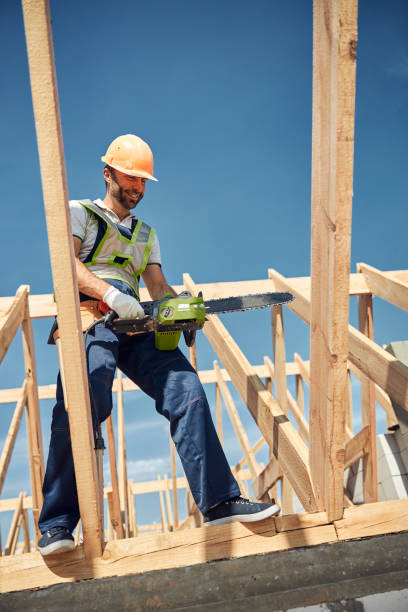 istock Cheerful male person working on the building 1283768499