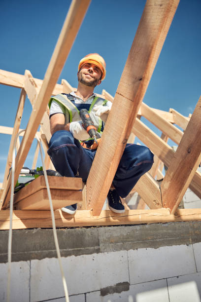 istock Kind young male person working as builder 1283768513