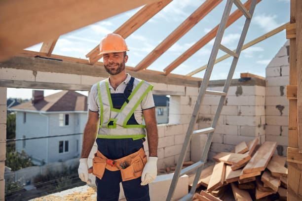 istock Cheerful bearded man looking straight at camera 1283768533