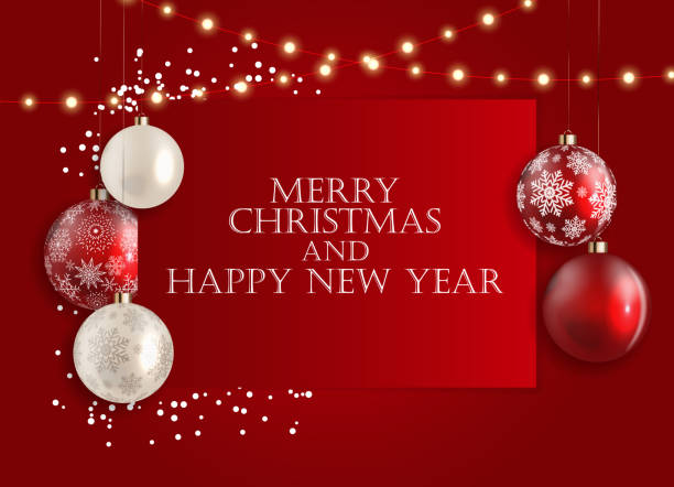 istock Holiday New Year and Merry Christmas Background. Vector Illustration 1283770919