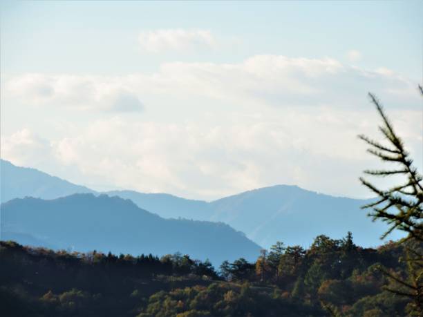 istock Japan. October. Blue mountains of Tochigi prefecture. 1283774481