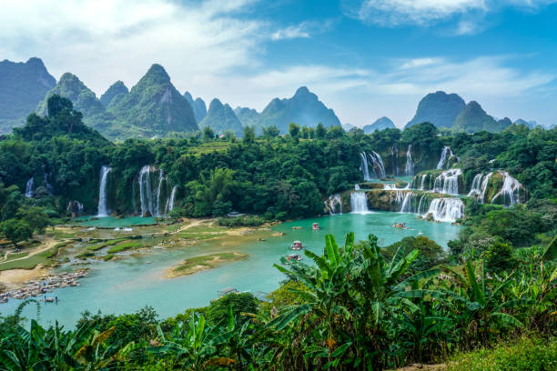 istock Guangxi Detian cross border waterfall 1283788992
