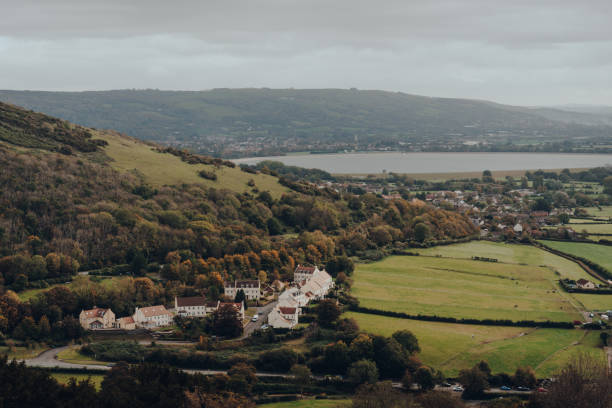istock View of a Compton Bishop village from Mendip Hills, UK. 1283795828