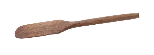 istock vintage wooden spatula isolated on white background 1283802134