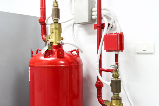 istock FM-200 Suppression Systems, FM200 Gas Flooding System, Gas Suppression System in Data Center Room 1283802833