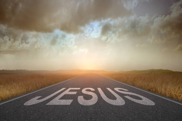 istock Jesus text on the street 1283804587