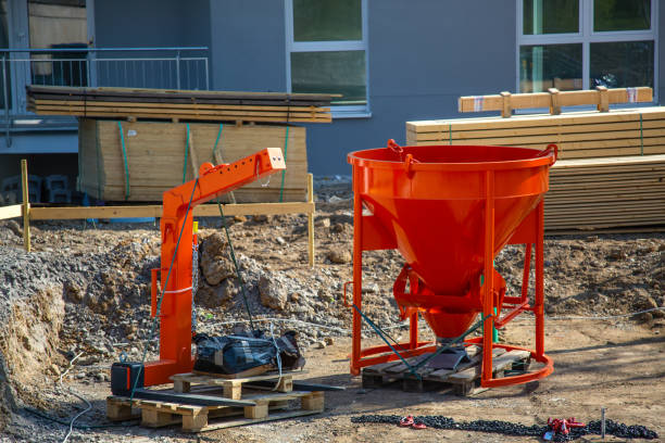 istock A new red comcrete bomb standing on an construction site 1283807095