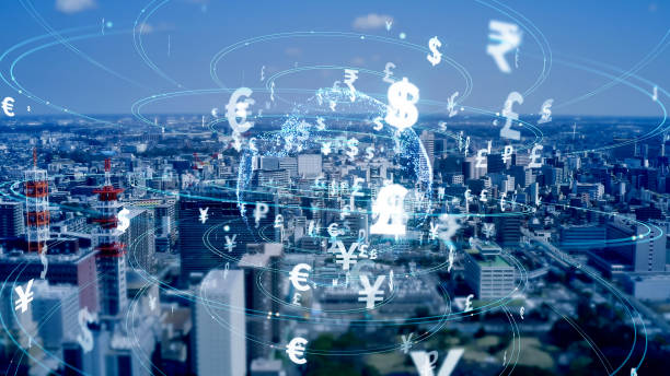 istock Financial technology concept. Fintech. Online banking. Foreign exchange. 1283811723