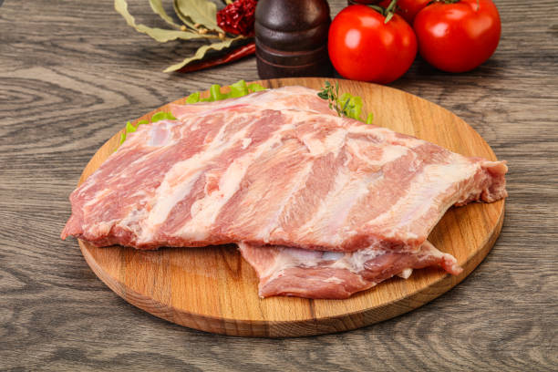 istock Raw pork ribs for cooking 1283813585