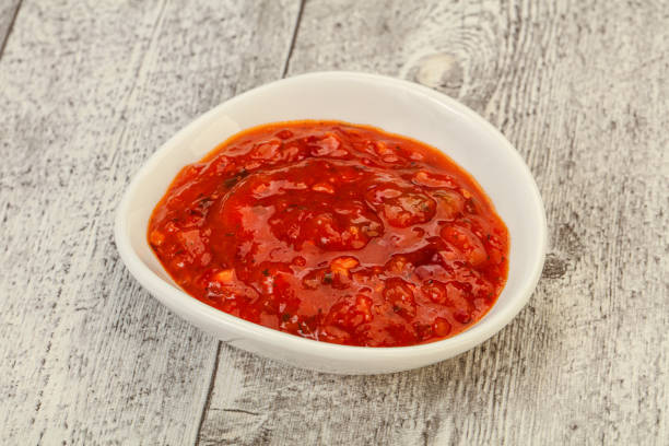 istock Tomato spicy sauce in the bowl 1283813843