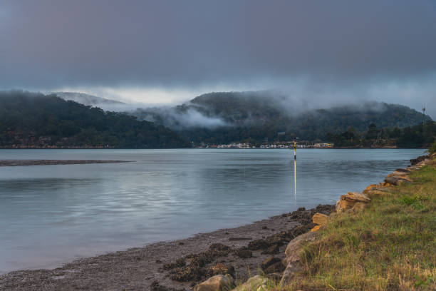 istock Misty morning at the river 1283814169