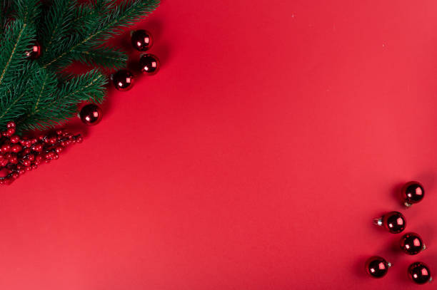 istock Christmas composition. Christmas decorations, fir tree decortions. top view, copy space. Christmas flatlay, New year flatlay. New year 2021. christmas flatly. New year background. New year flatly 1283817257