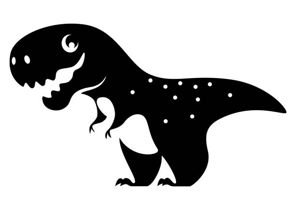 illustrations, cliparts, dessins animés et icônes de symbole de dinosaure de sourire - dinosaur toy dino monster