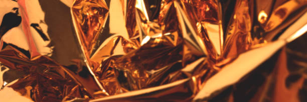istock Banner with blurred golden foil luxury texture. 1283820756