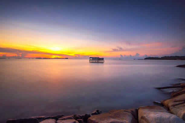 Wonderful Sunrise at Bintan island Indonesia