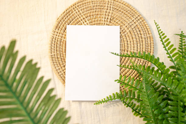 istock Blank Card Mockup designs in an authentic setting artworks or stationery designs 1283827051