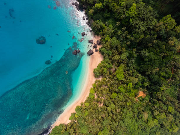 istock Drone View Sao Tome & Prince Banana Beach 1283828973