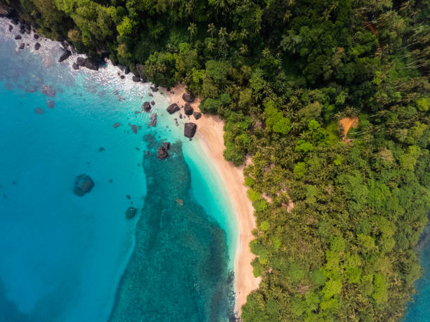 istock Drone View Sao Tome & Prince Banana Beach 1283828995