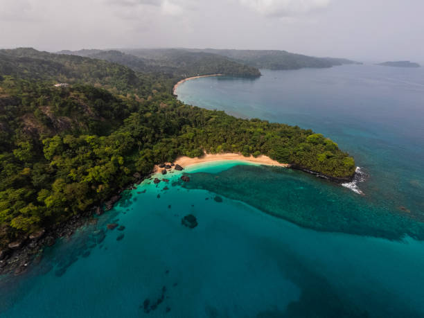istock Drone View Sao Tome & Prince Banana Beach 1283829074