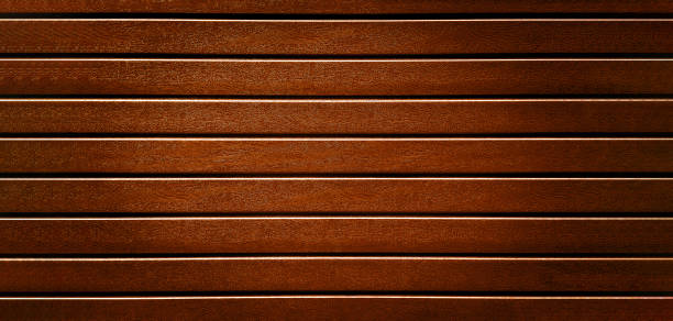 istock brown background texture, faux wood background texture wall abstraction. web panorama banner with copy space. 1283830368