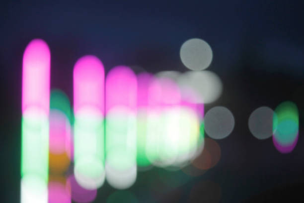 istock Blurred colorful bokeh lights in the night. Backgrounds for graphic design 1283835545