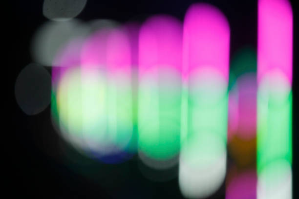 istock Blurred colorful bokeh lights in the night. 1283835547