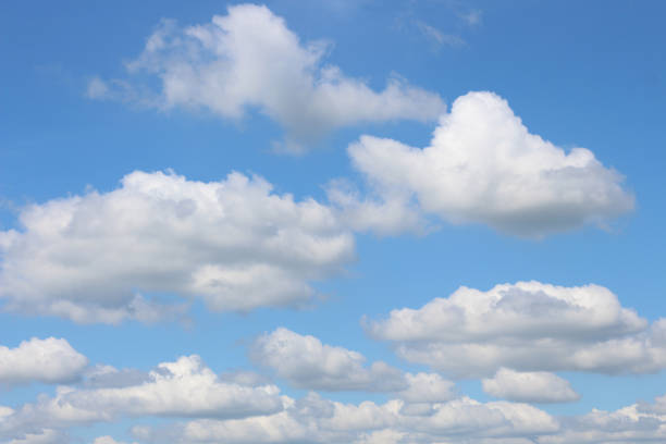 istock Bright blue sky with white clouds for background or wallpapers 1283835665