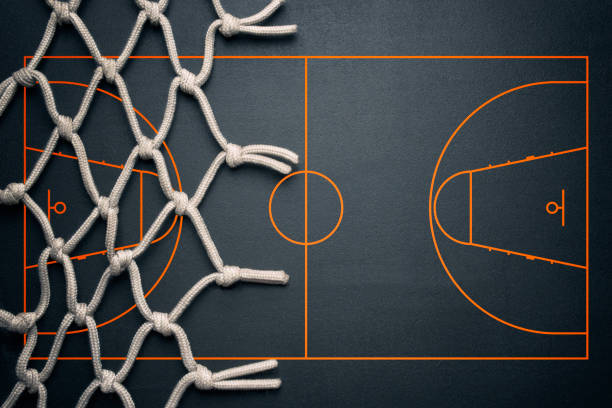 Basketball banner background stock photo