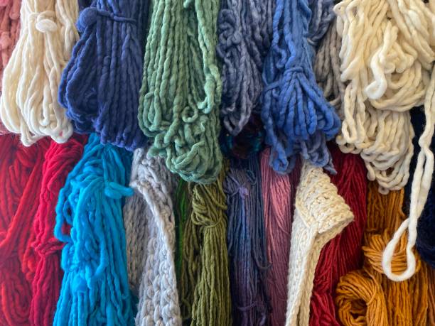istock Coloured Skeins of Wool 1283836940