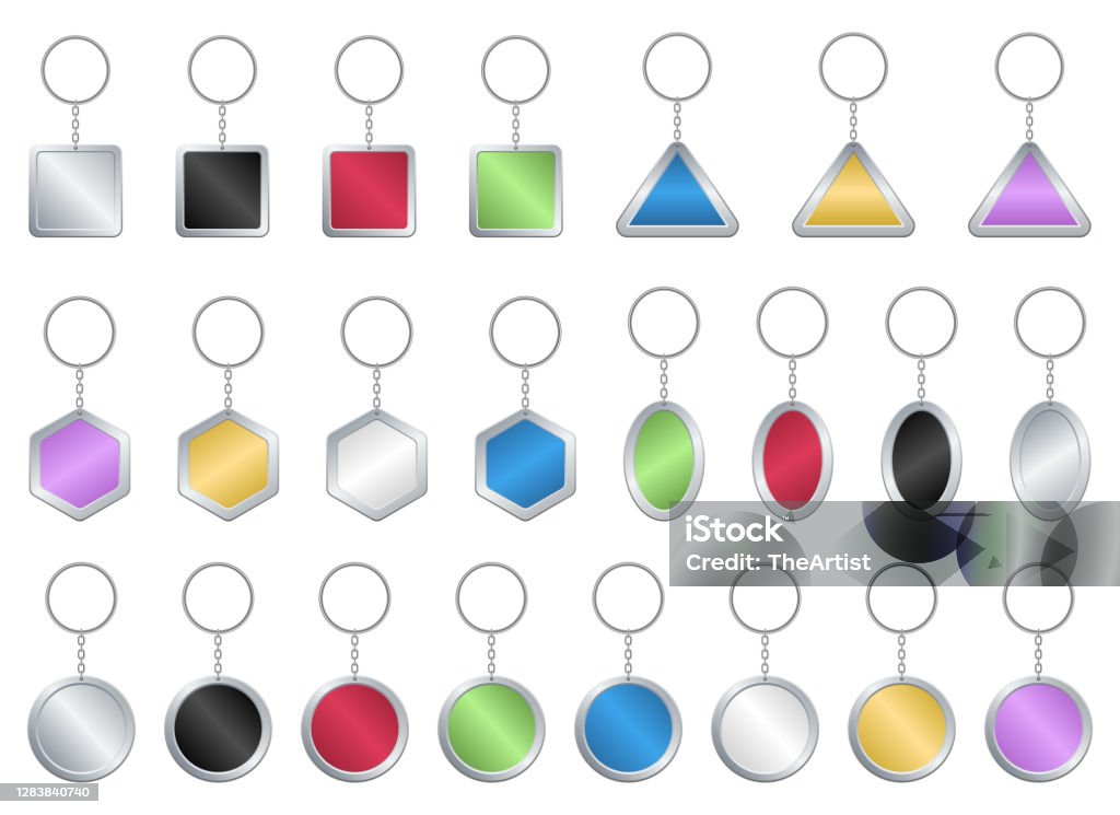 Keychain Vector Size Keychain Vector Design Illustration Isolated On White Background Stock ...