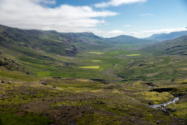 istock Majestic volcanic landscape covered with moss in Iceland highlands 1283840747