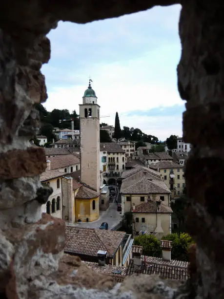 View on Asolo in the province of Treviso Veneto Italy