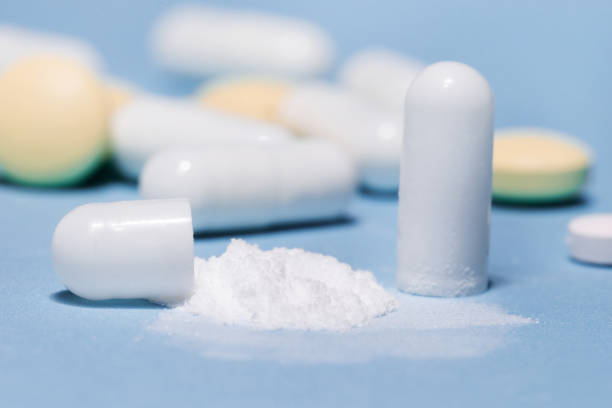 istock close up. medicines on a blue background 1283850966
