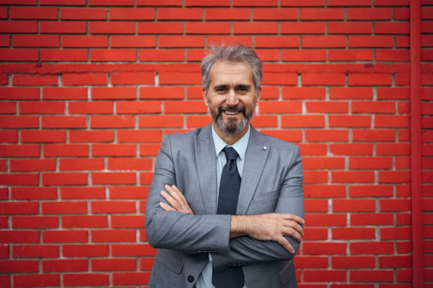 istock Portrait of content businessman 1283851144
