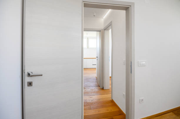 istock Entrance to new empty house,  hallway 1283852918