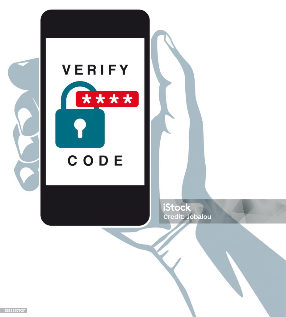 Portable Authentication Security Code Stock Illustration - Download ...