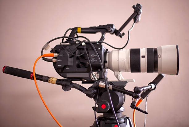 istock TV cameras in an empty pavilion closeup 1283858071