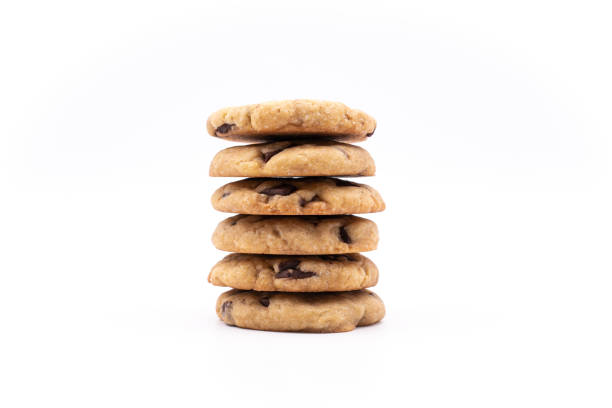istock Studio shot of a stack of chocolate chip cookies 1283864051