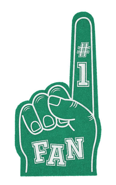 istock Number one fan foam hand 1283873016