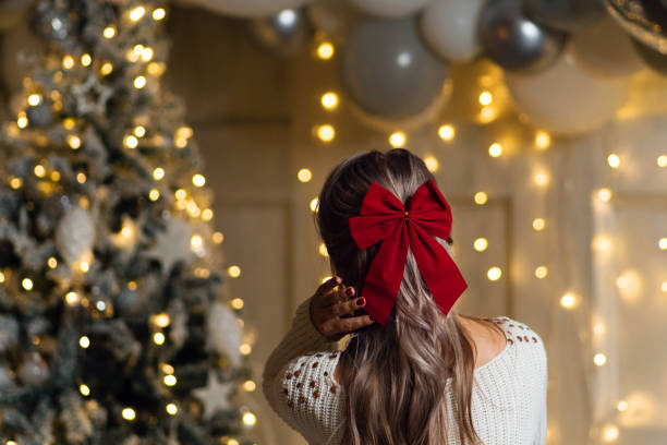 Girl christmas indoor