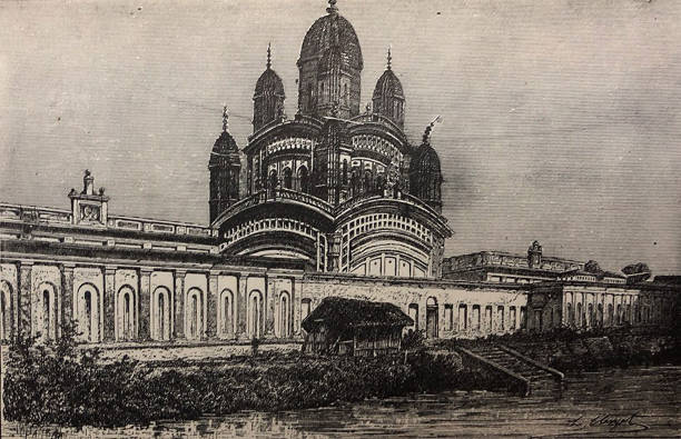 istock Antique illustration - India - Mosque on the river near Calcutta 1283877724