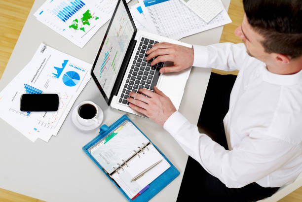 istock Man reviewing the financial situation 1283878790