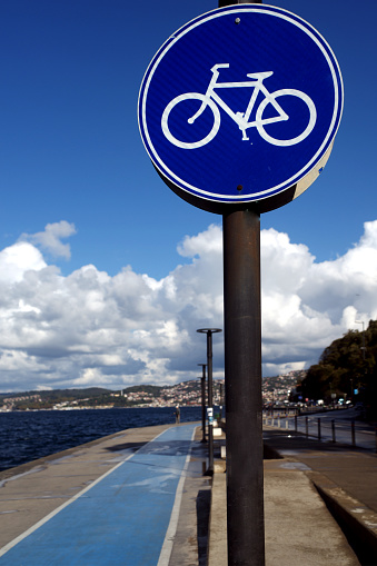 bike path and sign