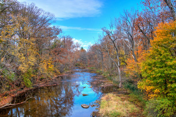 istock Fall Colors along a creek-Cass  County Indiana 1283879242