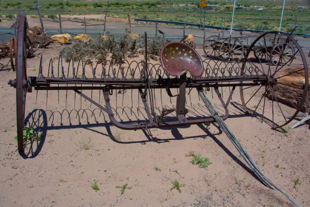 Photo of Old antique horse drawn reaper-Arizona